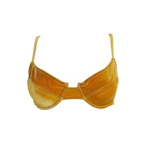 velvet balconette bra